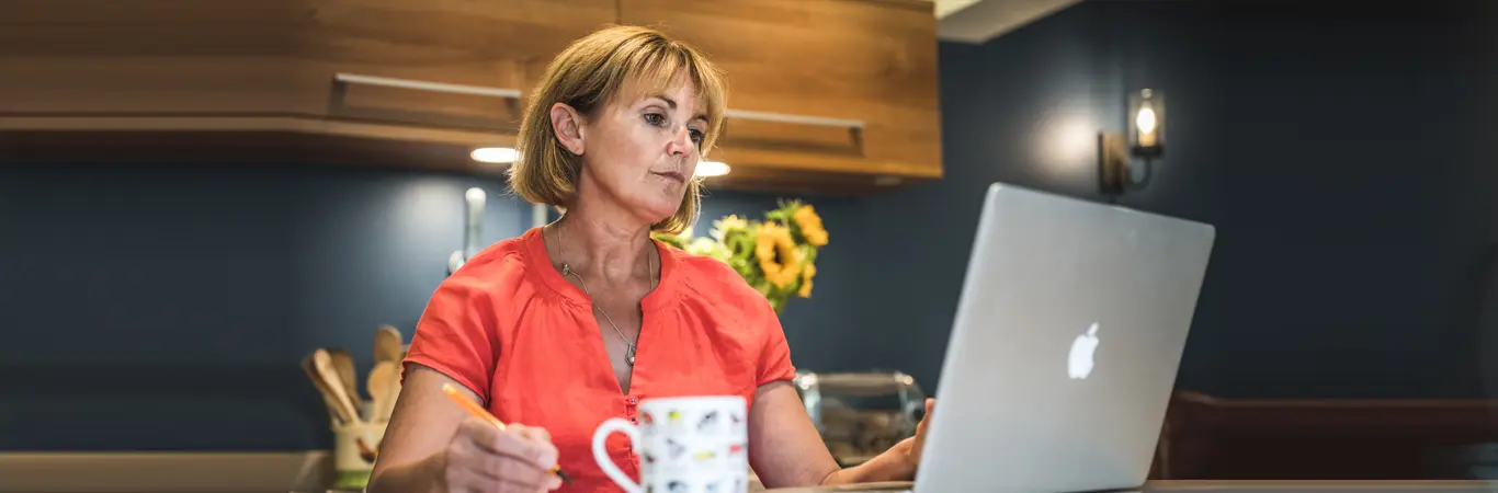 accessibility_carer on her laptop