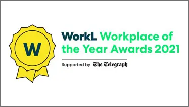 Silver Medal Winner at the WorkL Workplace Awards 2021